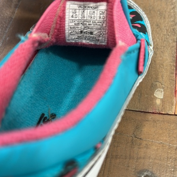 Vans aqua pink leopard soft sole sneakers - Picture 7 of 7